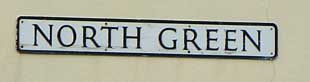 North Green Road Sign